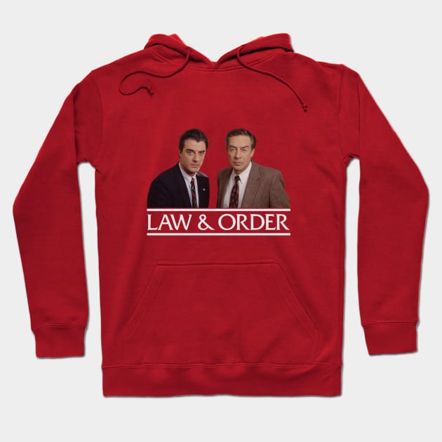 Law & Order - Logan, Briscoe - 90s Tv Show Hoodie by wildzerouk